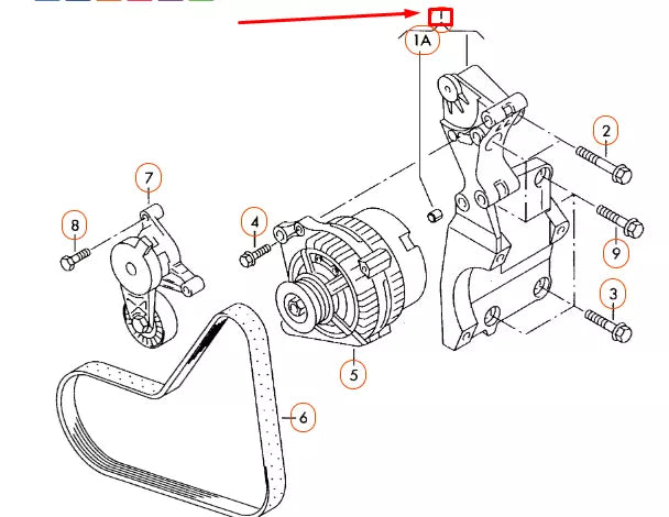 NEW AUDI A3 8P ALTERNATOR AND REFRIGERANT COMPRESSOR BRACKET 038903139AF