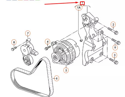 NEW AUDI A3 8P ALTERNATOR AND REFRIGERANT COMPRESSOR BRACKET 038903139AF