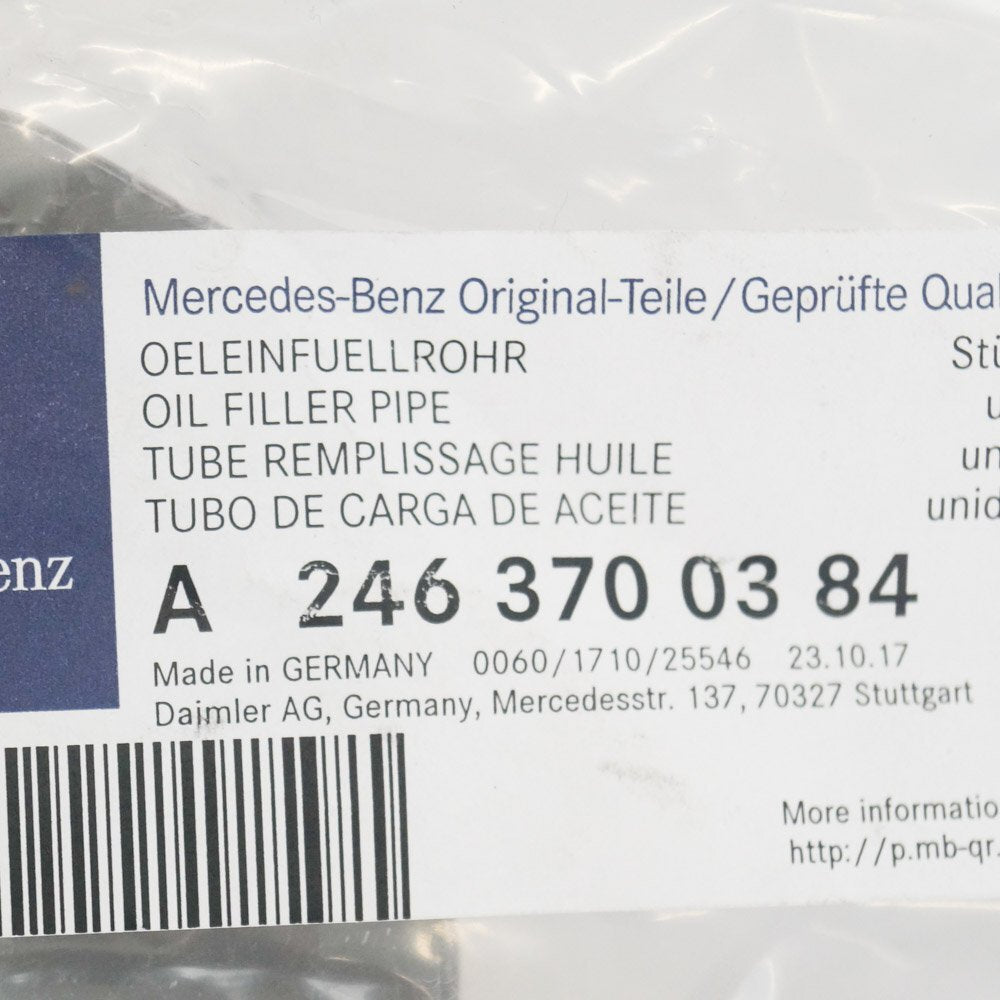 NEW MERCEDES-BENZ B-CLASS W246 OIL FILLER PIPE A2463700384 2012 ORIGINAL