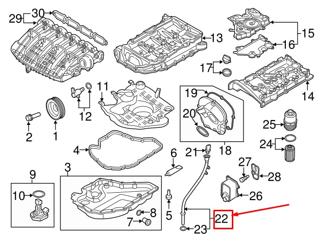 NEW VW ARTEON 3H ENGINE OIL DIPSTICK TUBE 06K115610M