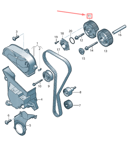 new volkswagen golf 5g mk7 camshaft adjuster unit 04c109088d original