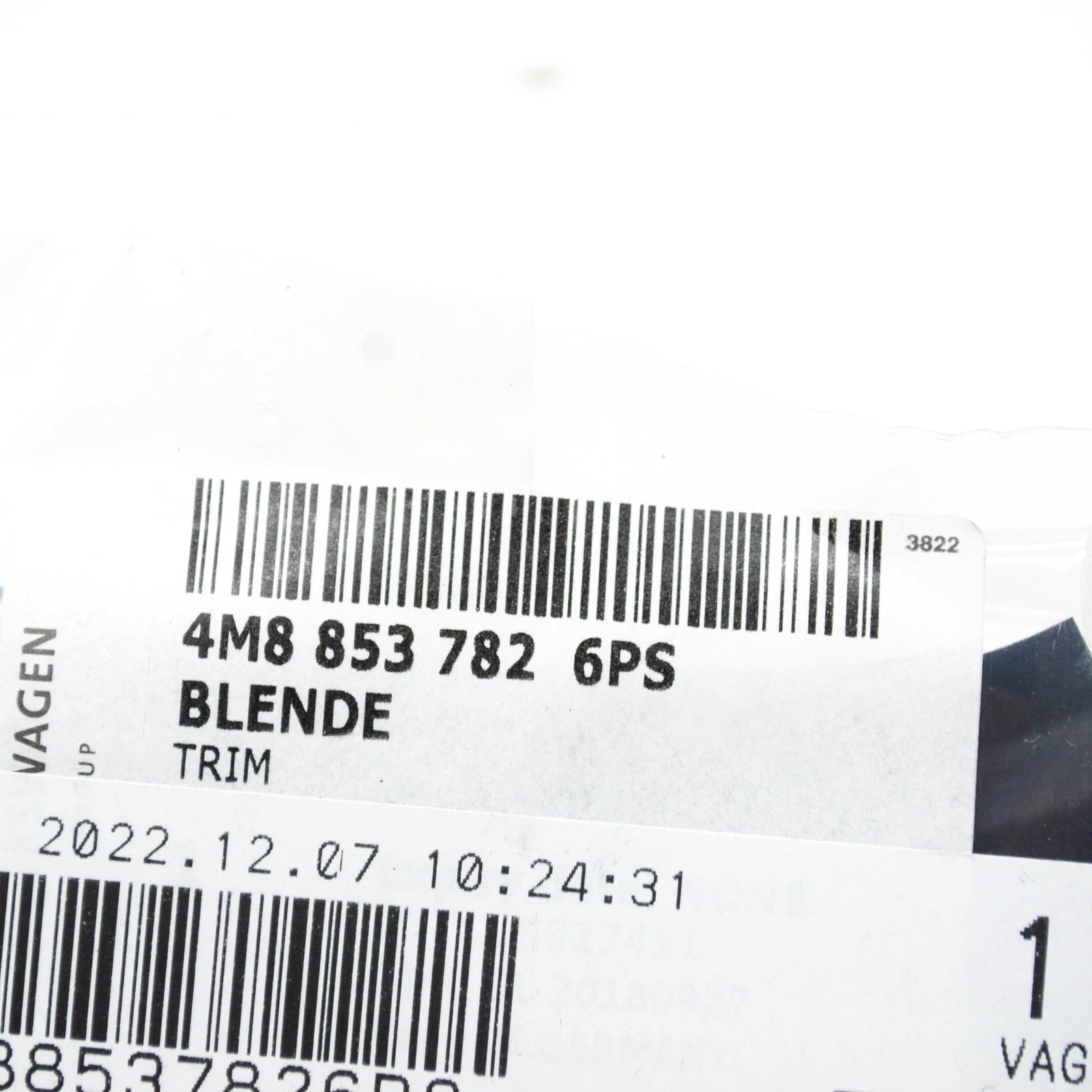 NEW AUDI Q7 4M FRONT DASHBOARD PANEL RIGHT TRIM LHD 4M88537826PS ORIGINAL