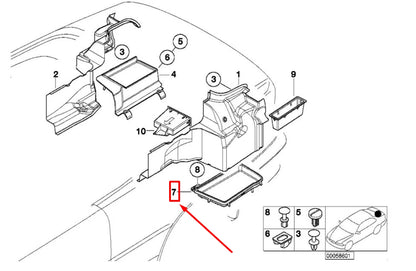 NEW BMW 3 E46 LEFT TRUNK TRAY 51478204089 8204089 ORIGINAL
