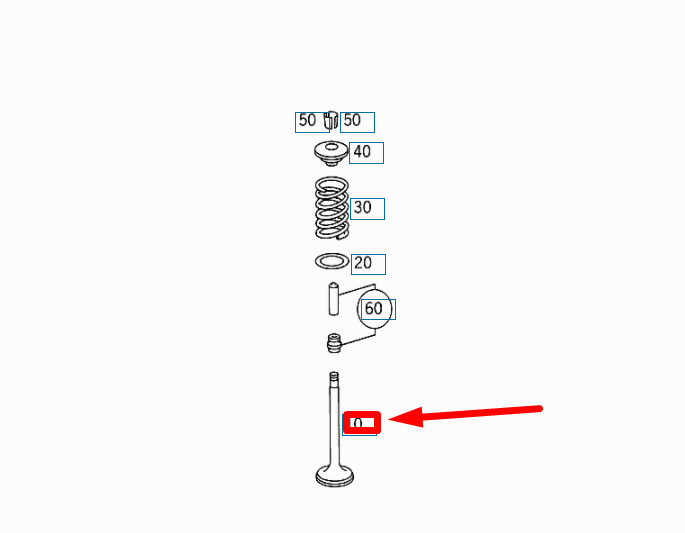 new mercedes-benz cl c215 exhaust valve a1370500027 original