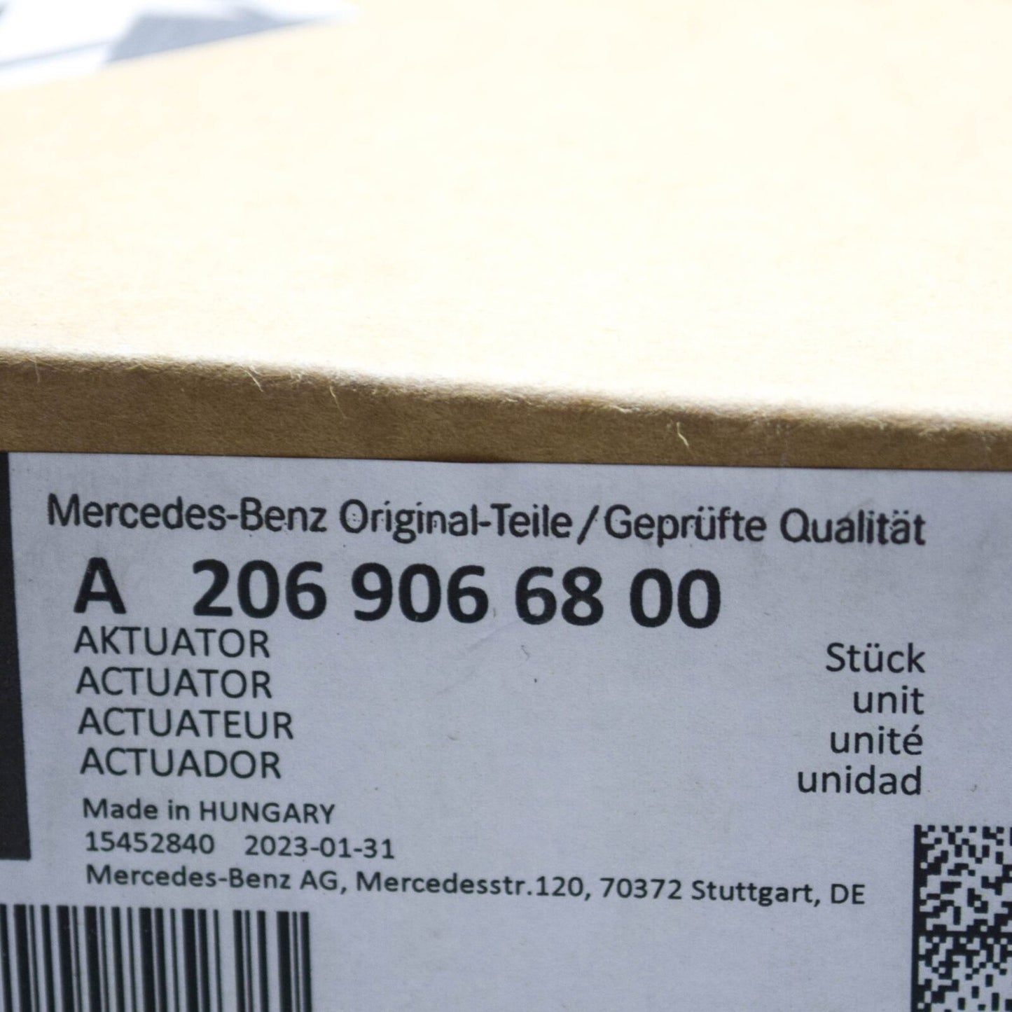 NEW MERCEDES-BENZ C W206 FRONT BONNET HOOD HINGE ACTUATOR A2069066800 ORIGINAL