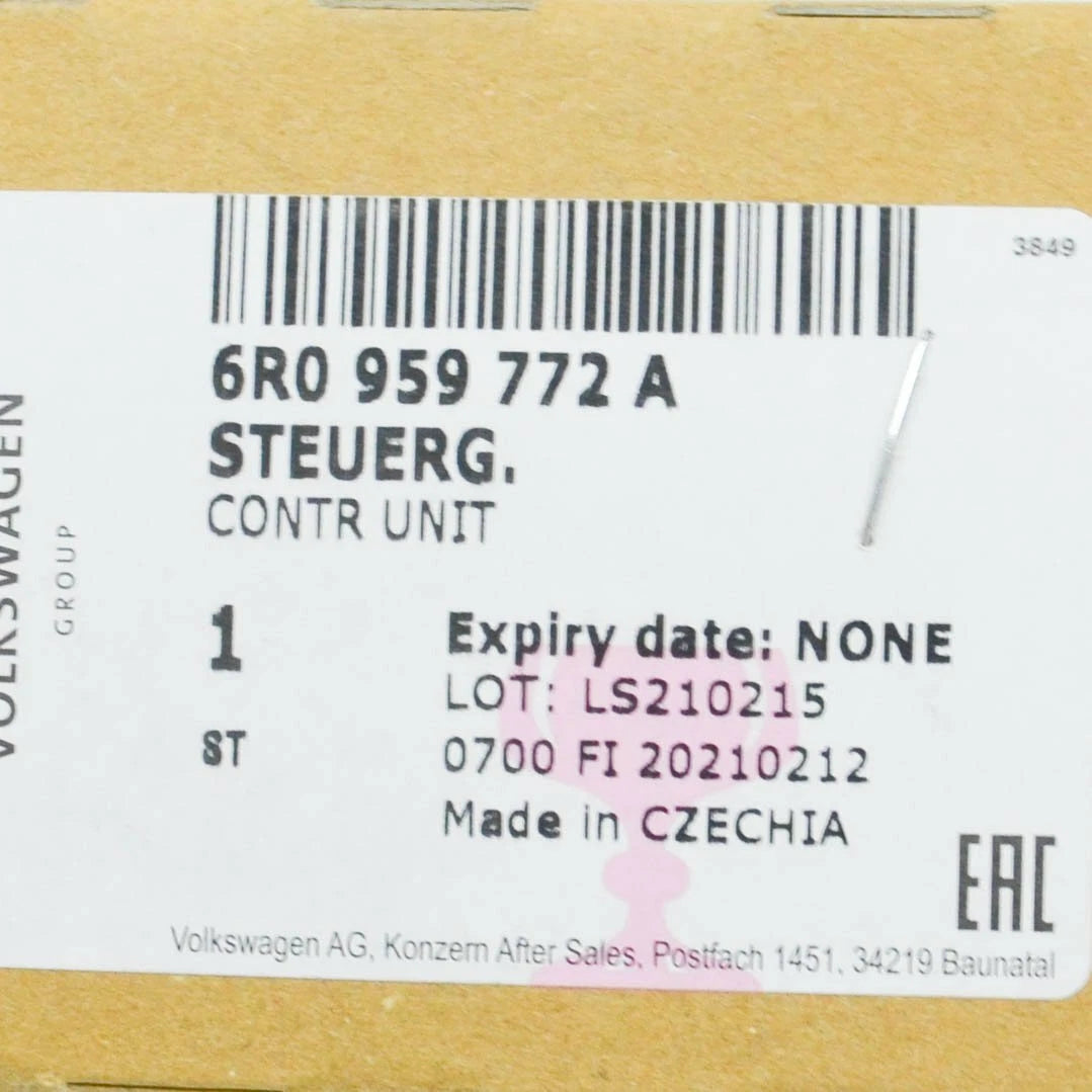 NEW VOLKSWAGEN POLO 6R HEATED SEAT CONTROL UNIT 6R0959772A