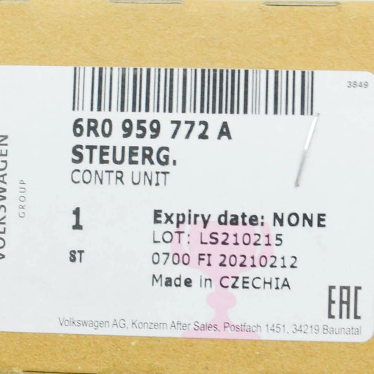 NEW VOLKSWAGEN POLO 6R HEATED SEAT CONTROL UNIT 6R0959772A