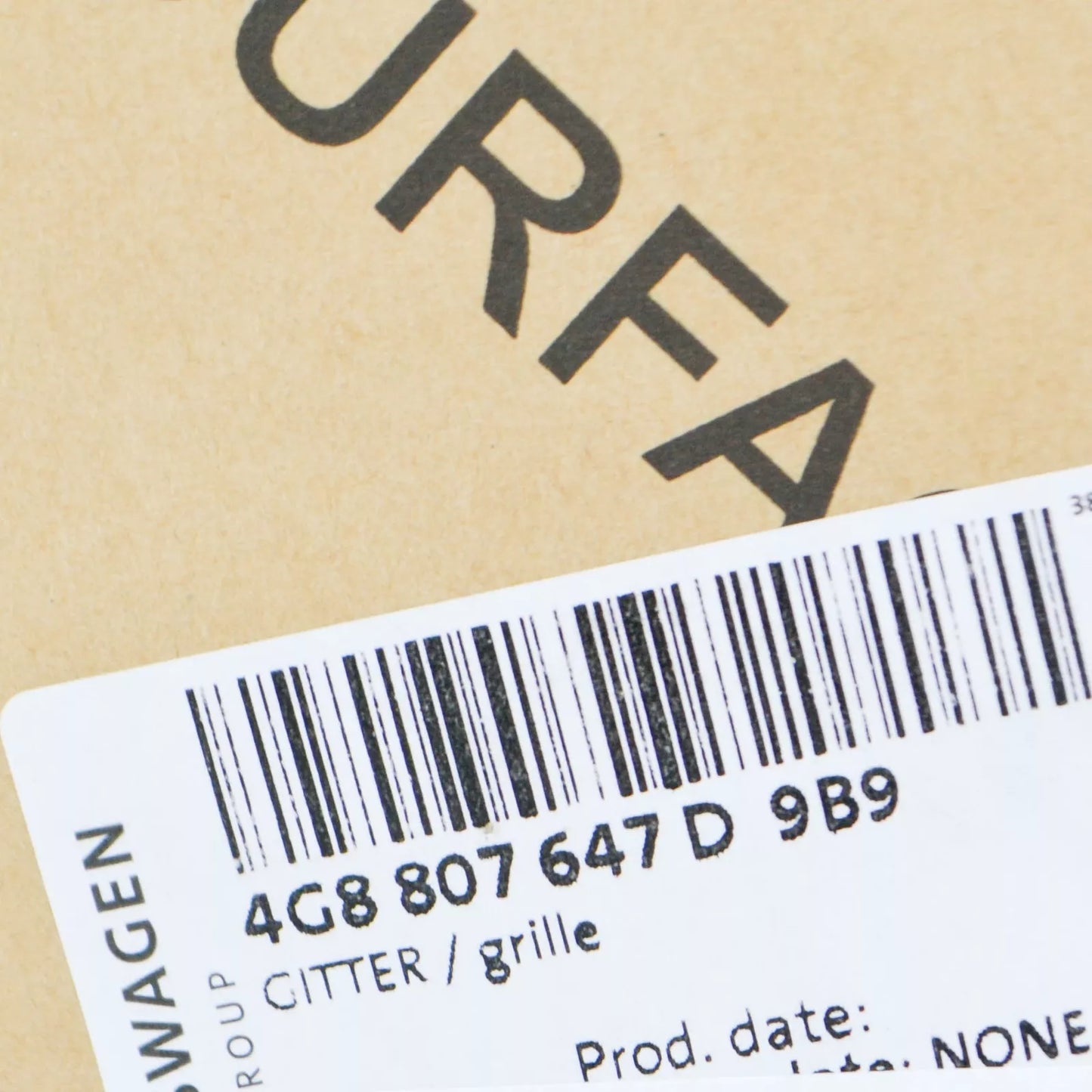 NEW AUDI A7 SPORTBACK 4G8 FRONT BUMPER LEFT GRILLE 4G8807647D9B9