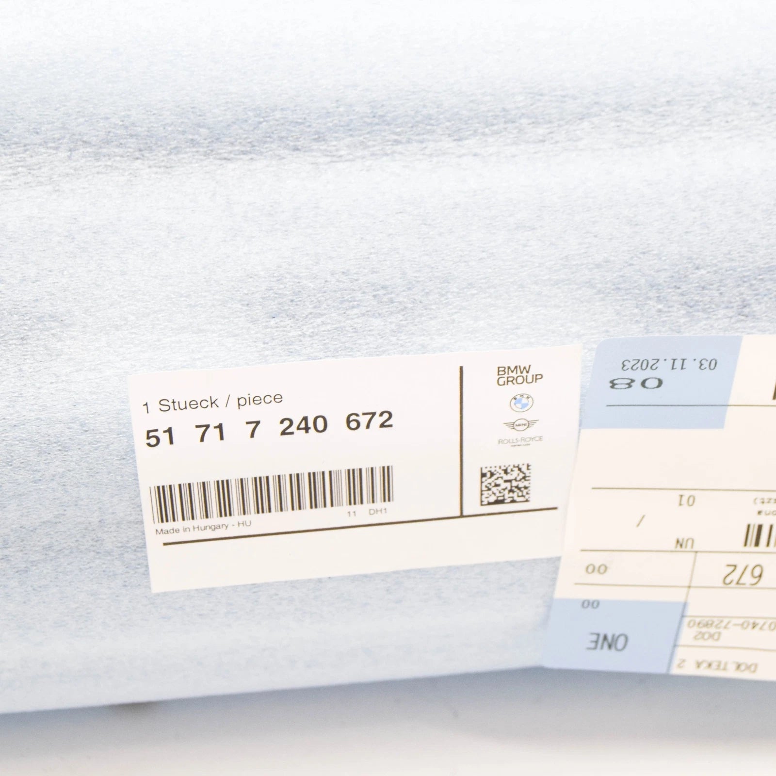 NEW BMW 2 F22,F87 FRONT WIPER COWL WINDSHIELD TRIM 7240672 51717240672 ORIGINAL