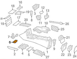 NEW MERCEDES BENZ E W212 CENTER CONSOLE ASHTRAY A2128100430 ORIGINAL