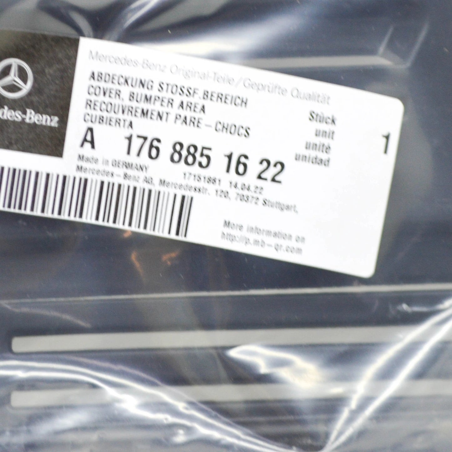 NEW MERCEDES-BENZ A-CLASS W176 FRONT BUMPER RIGHT GRILLE A1768851622