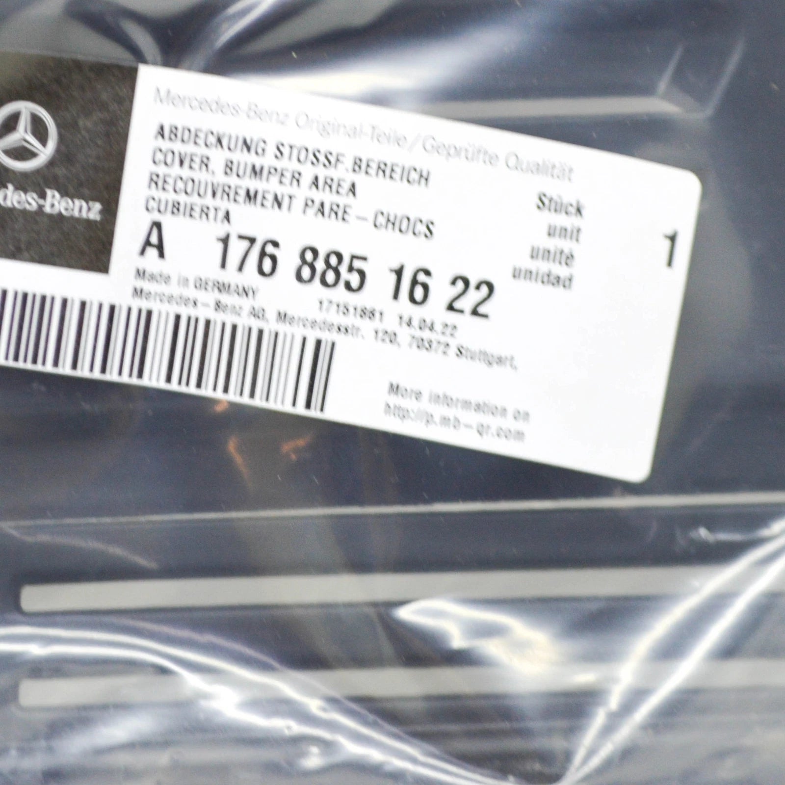 NEW MERCEDES-BENZ A-CLASS W176 FRONT BUMPER RIGHT GRILLE A1768851622