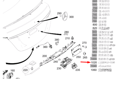 NEW MERCEDES-BENZ E W213 REAR LEFT SIDE TRUNK BADGE LOGO AMG A2138170400