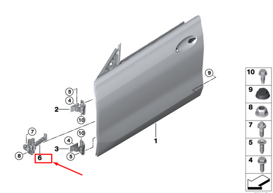 new bmw 6 gran turismo g32 front door brake 51217392299 original