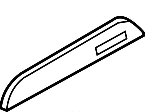 new audi a4 b8 instrument dashboard molding trim 	8k1853190af3j3 lhd original