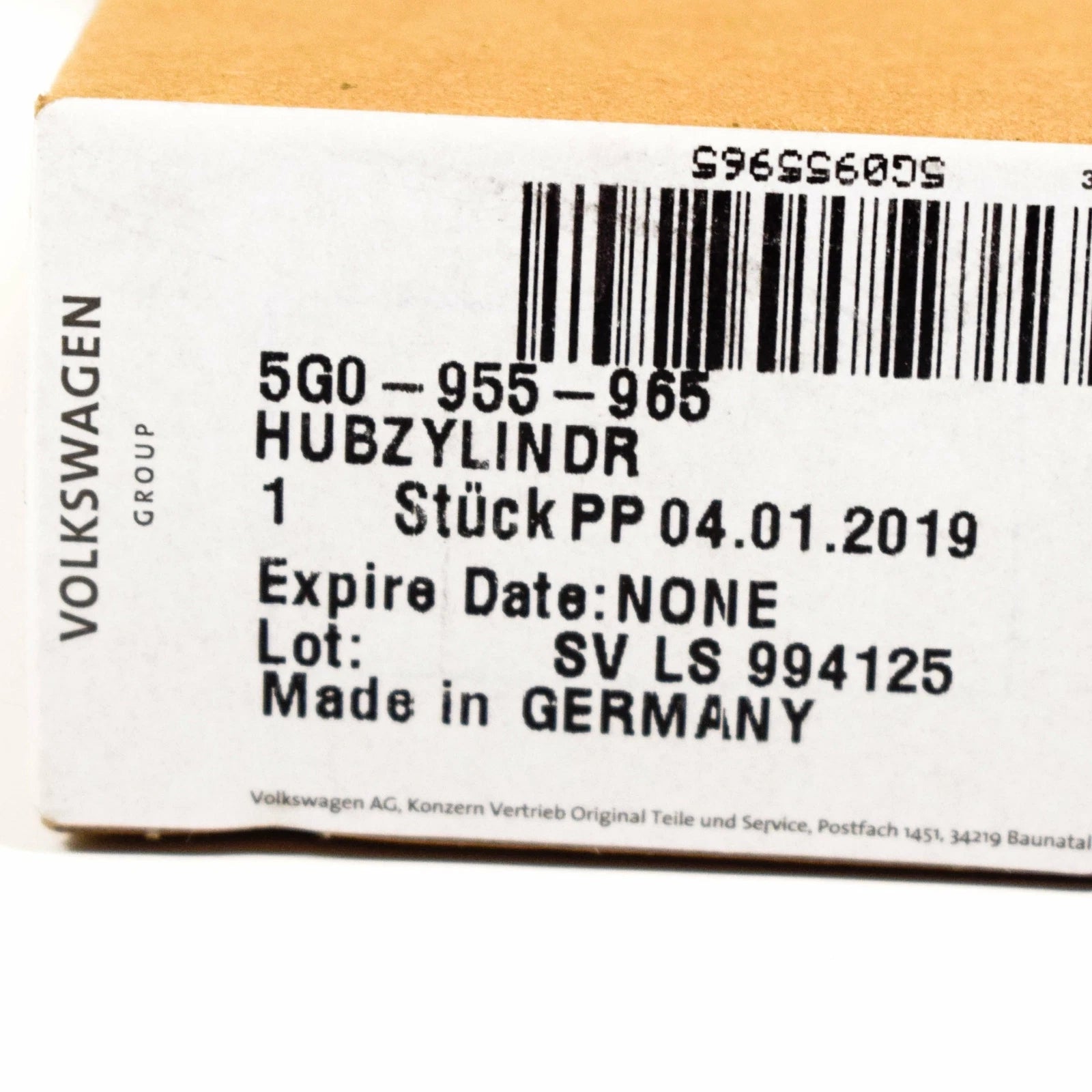 NEW VOLKSWAGEN GOLF MK7 LEFT HEADLIGHT WASHER CYLINDER W/JET 5G0955965