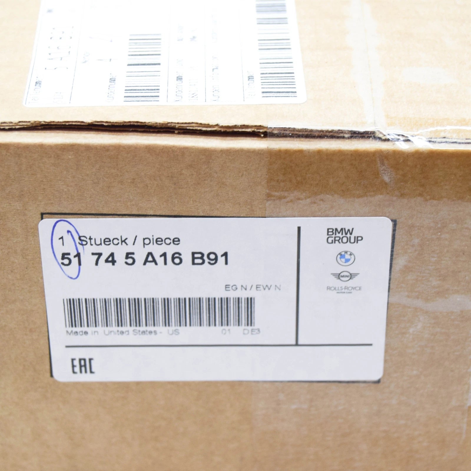 NEW BMW X7 G07 LEFT AIR BREATHER 51745A16B91 ORIGINAL