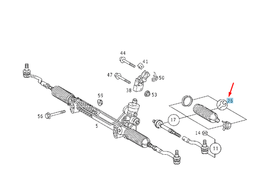 new mercedes-benz vaneo 414 steering gear bellows boot kit a4144600800 original