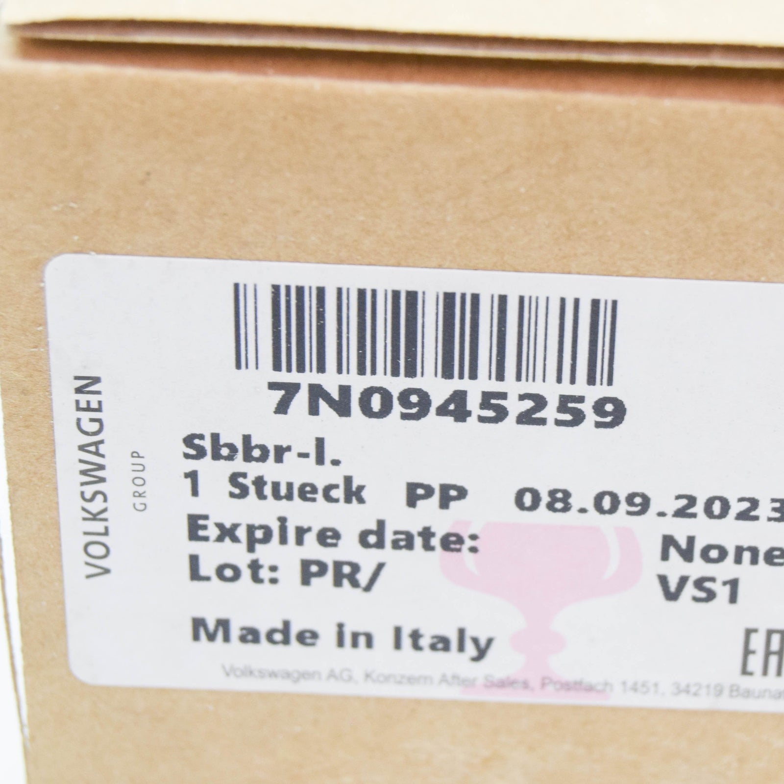 new volkswagen sharan 7n left inner tail light bulb holder 7n0945259 original