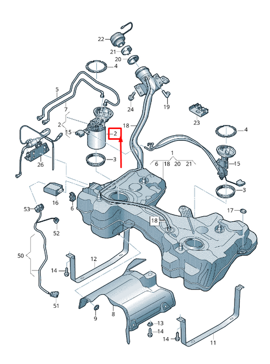 new audi q2 ga fuel delivery module 5q0919088an original