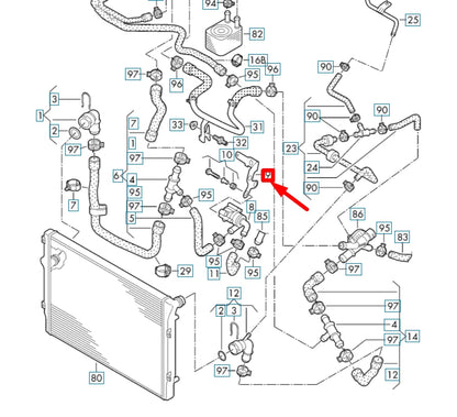 NEW VW TIGUAN 5N MK1 ADDITIONAL COOLANT PUMP BRACKET 5N0121093A ORIGINAL