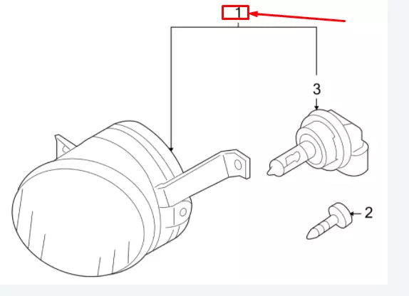 NEW VOLKSWAGEN TIGUAN 5N FRONT FOG LAMP BULB N10130001 ORIGINAL