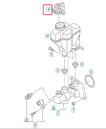 new volkswagen passat b7 brake fluid reservoir cap 1k2611349c original