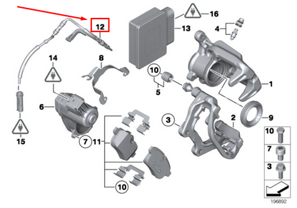 new bmw z4 roadster e89 rear abs sensor 34356789446 6789446 original