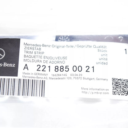 NEW MB S-CLASS W221 FRONT BUMPER CENTER LOWER CHROME TRIM A2218850021 ORIGINAL