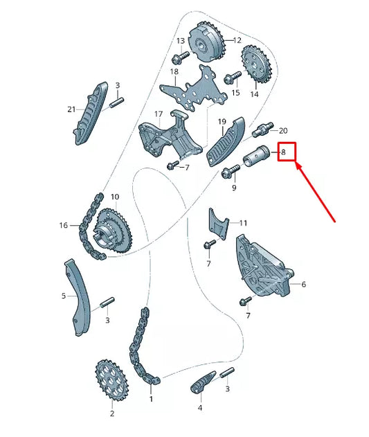 NEW AUDI RSQ3 8U GEAR WHEEL SHAFT 07K109224