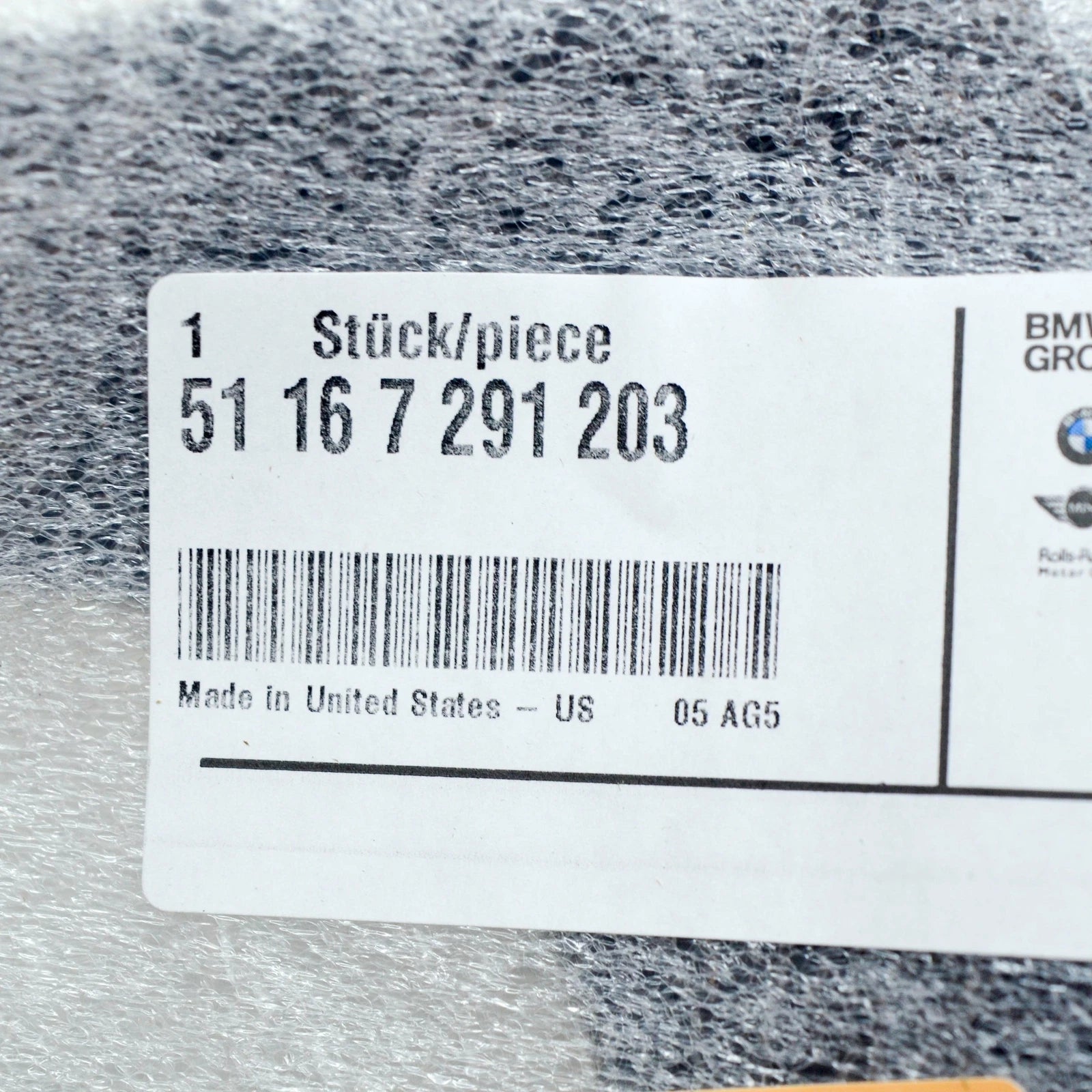 NEW BMW X5 F15 LEFT WING MIRROR SUPPORTING RING 51167291203 ORIGINAL