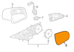 new mercedes-benz c-class w204 right wing mirror glass lhd a2048100021 original