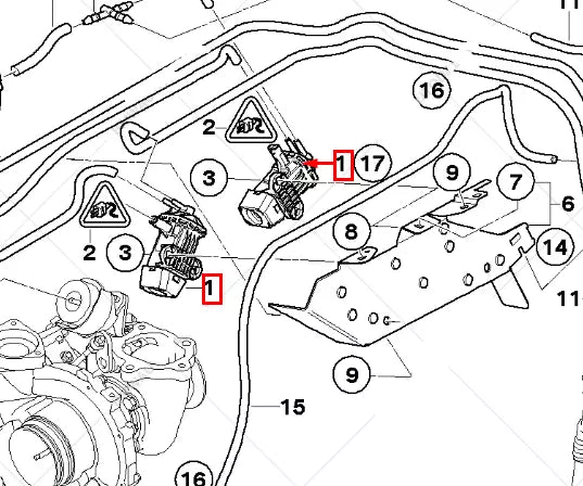 NEW BMW 1 E88 PRESSURE CONVERTER BOOST SOLENOID 123D DIESEL 2.0 509323 ORIGINAL