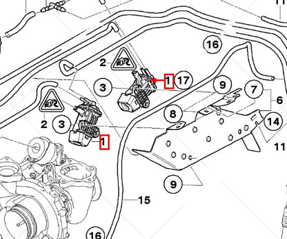 NEW BMW 1 E88 PRESSURE CONVERTER BOOST SOLENOID 123D DIESEL 2.0 509323 ORIGINAL