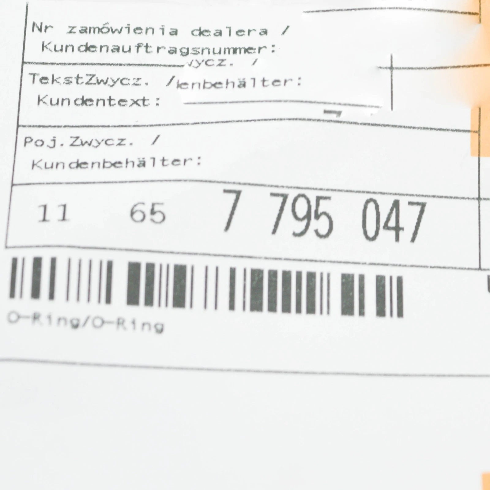 NEW BMW 3 E90 TURBO CHARGER GASKET 11657795047 7795047 ORIGINAL