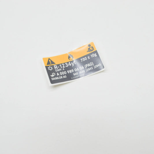 NEW MERCEDES-BENZ S W222 AIR CONDITIONING INFO LABEL A2228170320 2013 ORIGINAL