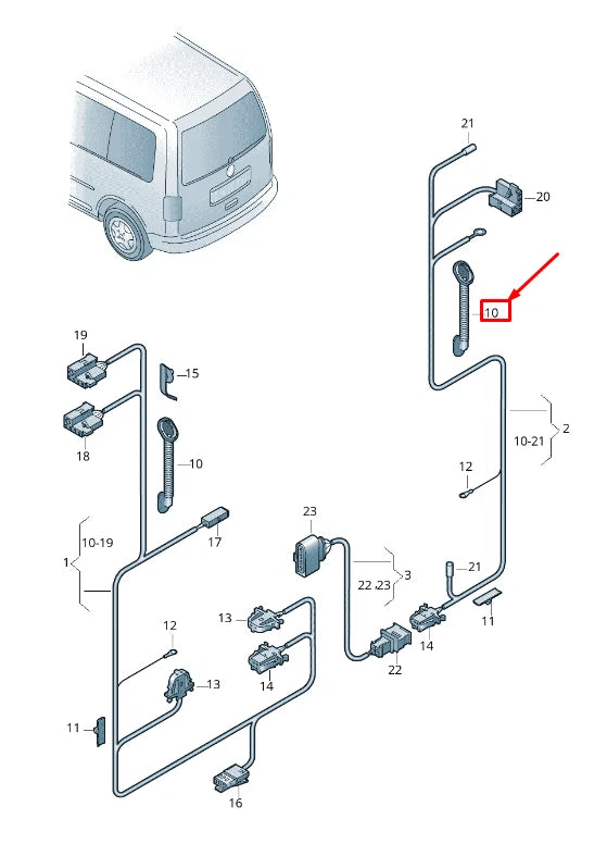 NEW VW CADDY III FURGON 2C MK3 BELLOWS WITH RETAINING FRAME 2K0971829B ORIGINAL