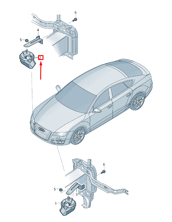 new audi a6 avant c7 high tone horn signal 4g0951223 original