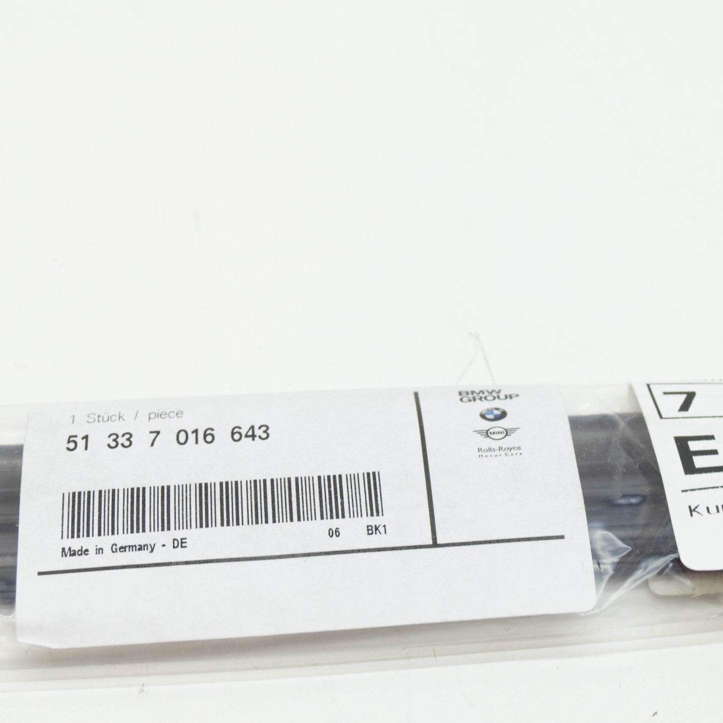 new bmw z4 roadster e85 door weatherstrip joint seal 51337016643 7016643