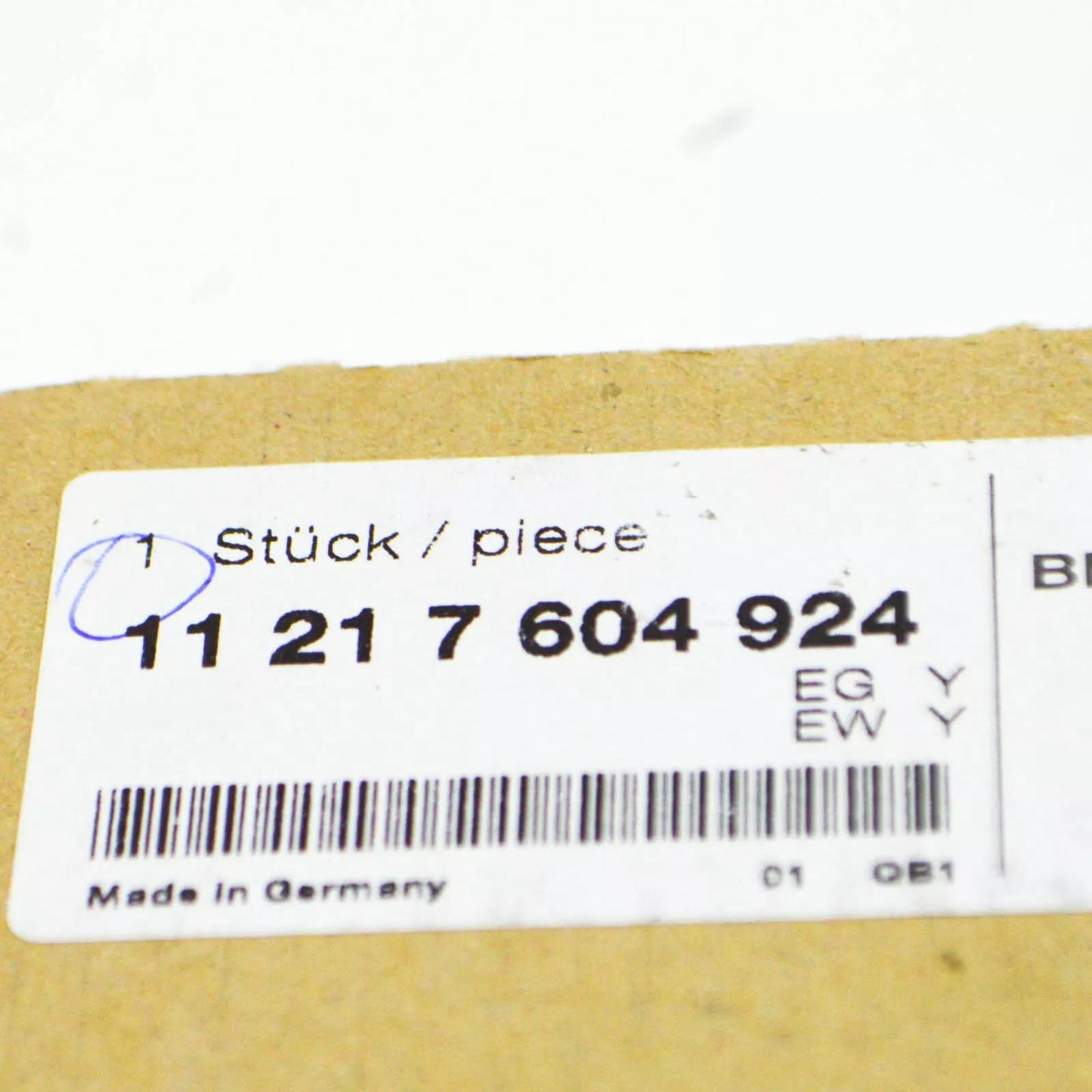 NEW BMW 7 F04 UPPER ENGINE CRANKSHAFT BEARING SHELL 11217604924 ORIGINAL