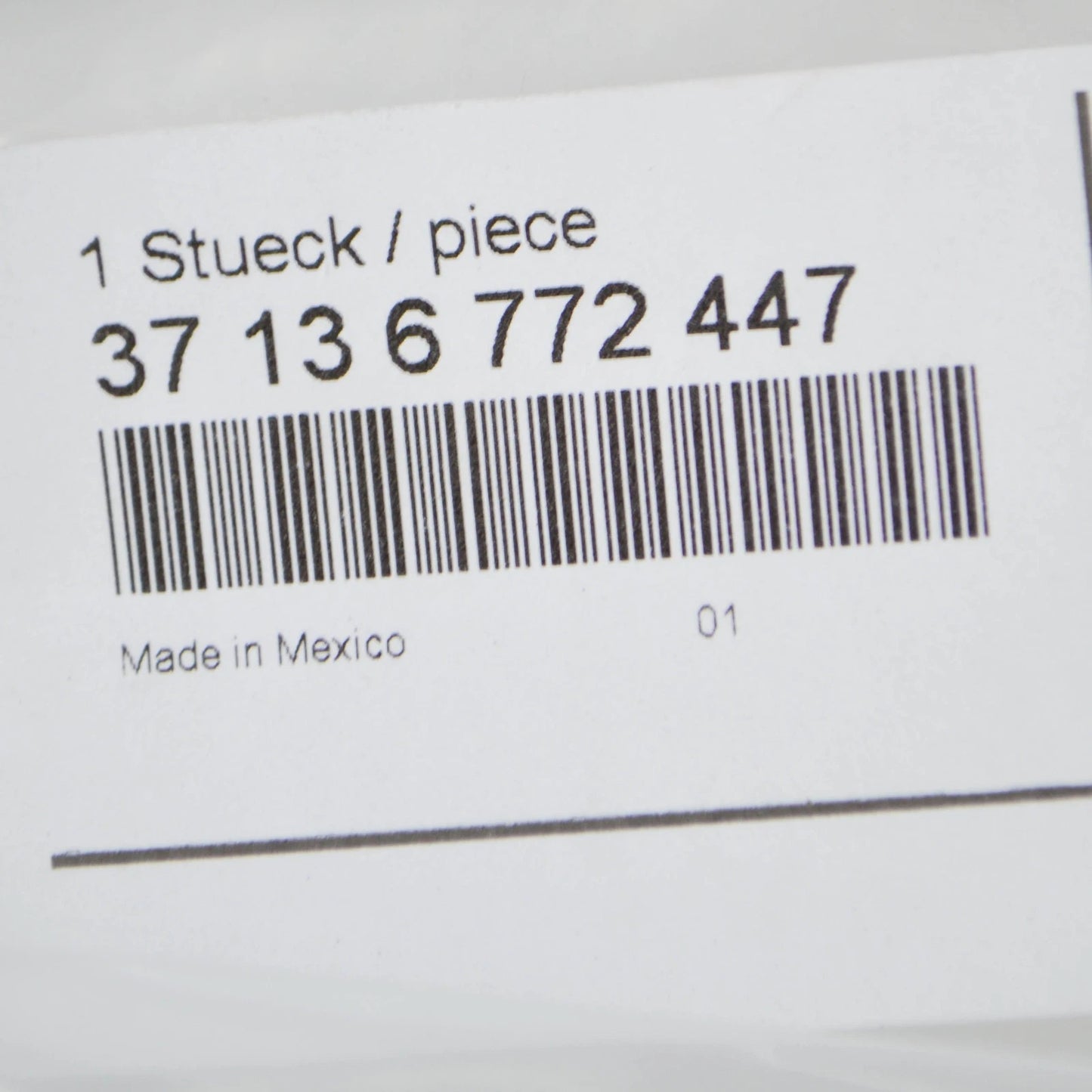 NEW BMW X6 E71, E72 DYNAMIC DRIVE PRESSURE LINE 37136772447 6772447 ORIGINAL