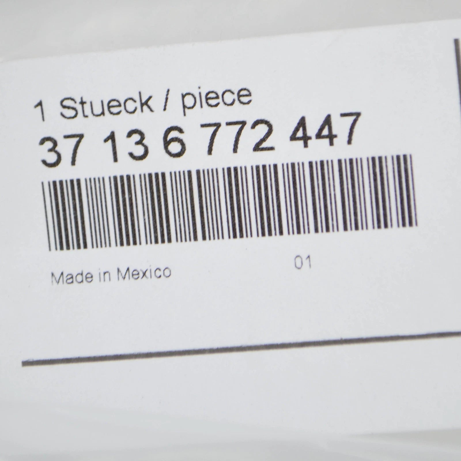 NEW BMW X6 E71, E72 DYNAMIC DRIVE PRESSURE LINE 37136772447 6772447 ORIGINAL