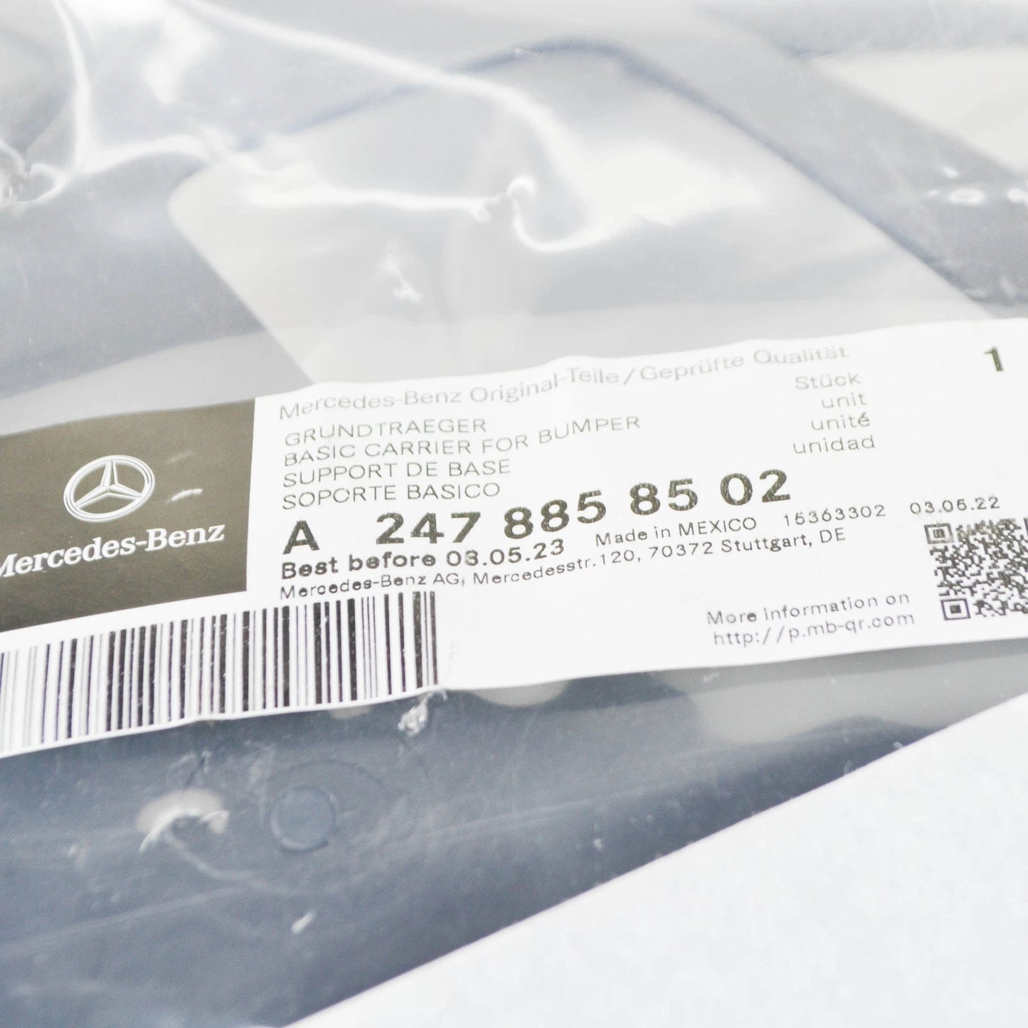 NEW MERCEDES-BENZ GLB X247 FRONT LEFT BUMPER BASIC CARRIER A2478858502 ORIGINAL