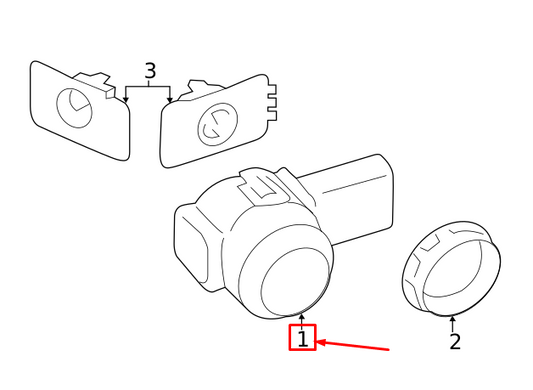 new bmw 5 g30 front side ultrasonic sensor alpine white 66209826951 original