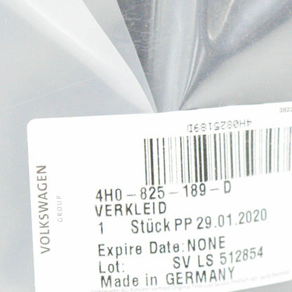 NEW AUDI A8 4H D4 FRONT LEFT UNDERBODY TRIM 4H0825189D ORIGINAL