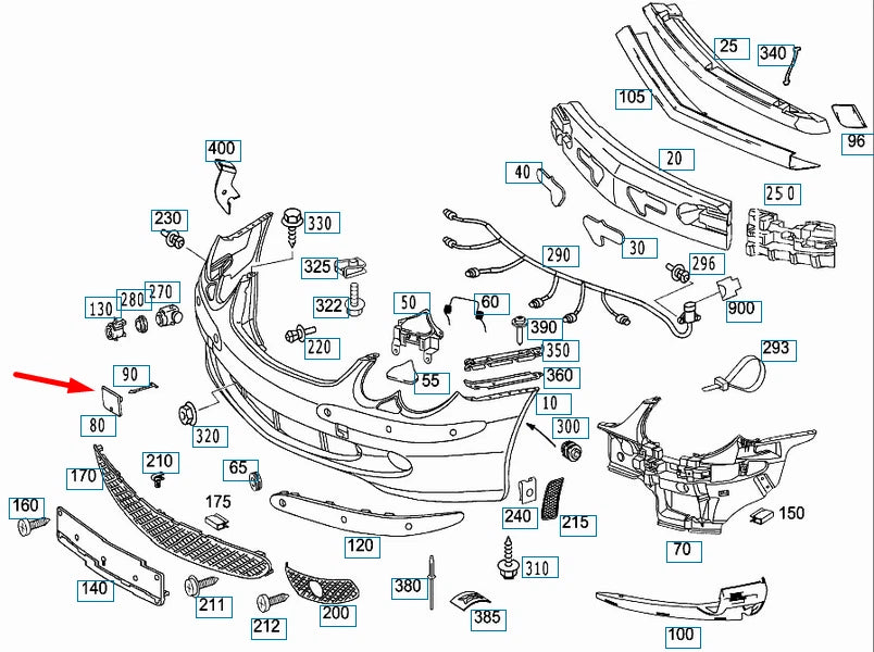 NEW MERCEDES-BENZ SL R230 FRONT BUMPER TOW EYE COVER A2308851123 ORIGINAL