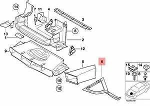NEW BMW 3 E36 M3 3.2I FRONT LEFT BUMPER COVER SPACER PANEL 51712250641 ORIGINAL