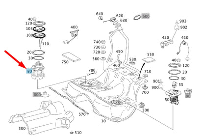 NEW MERCEDES-BENZ S W221 AMG FUEL TANK DELIVERY MODULE A2214706494 ORIGINAL