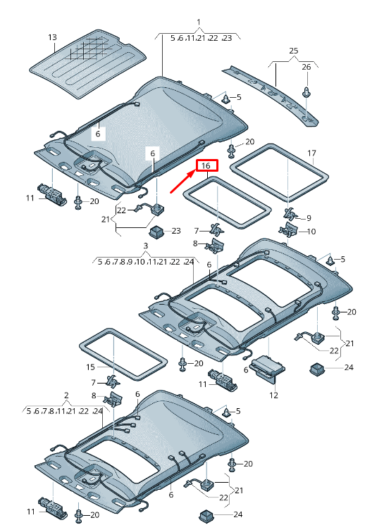 new audi a8 4h front sunroof sliding frame 4h4867561a01c 4h4867561a 01c original