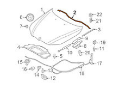 new bmw 5 e60 bonnet hood sealing strip 51767034163 7034163 original